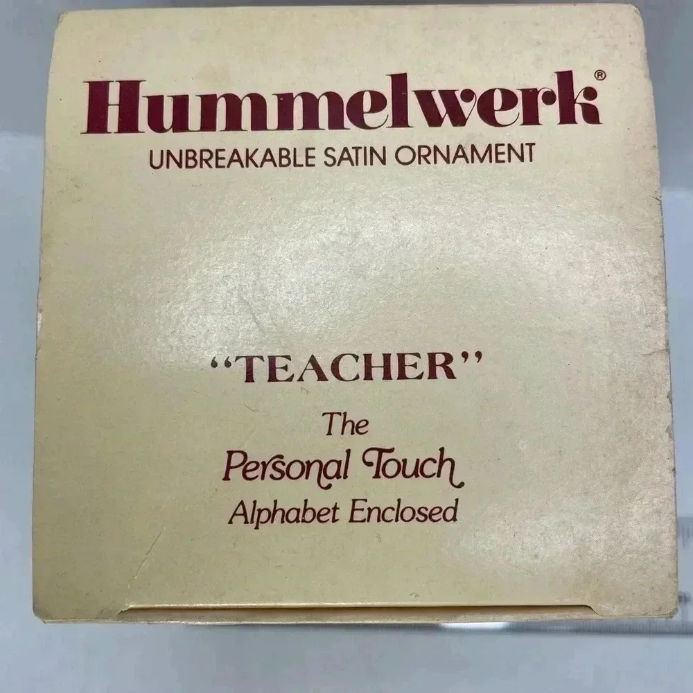 Hummelwerk Teacher Unbreakable Satin Ornament 1979